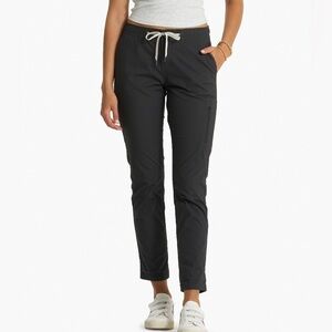 Vuori Black Track Joggers with Contrast Drawstring